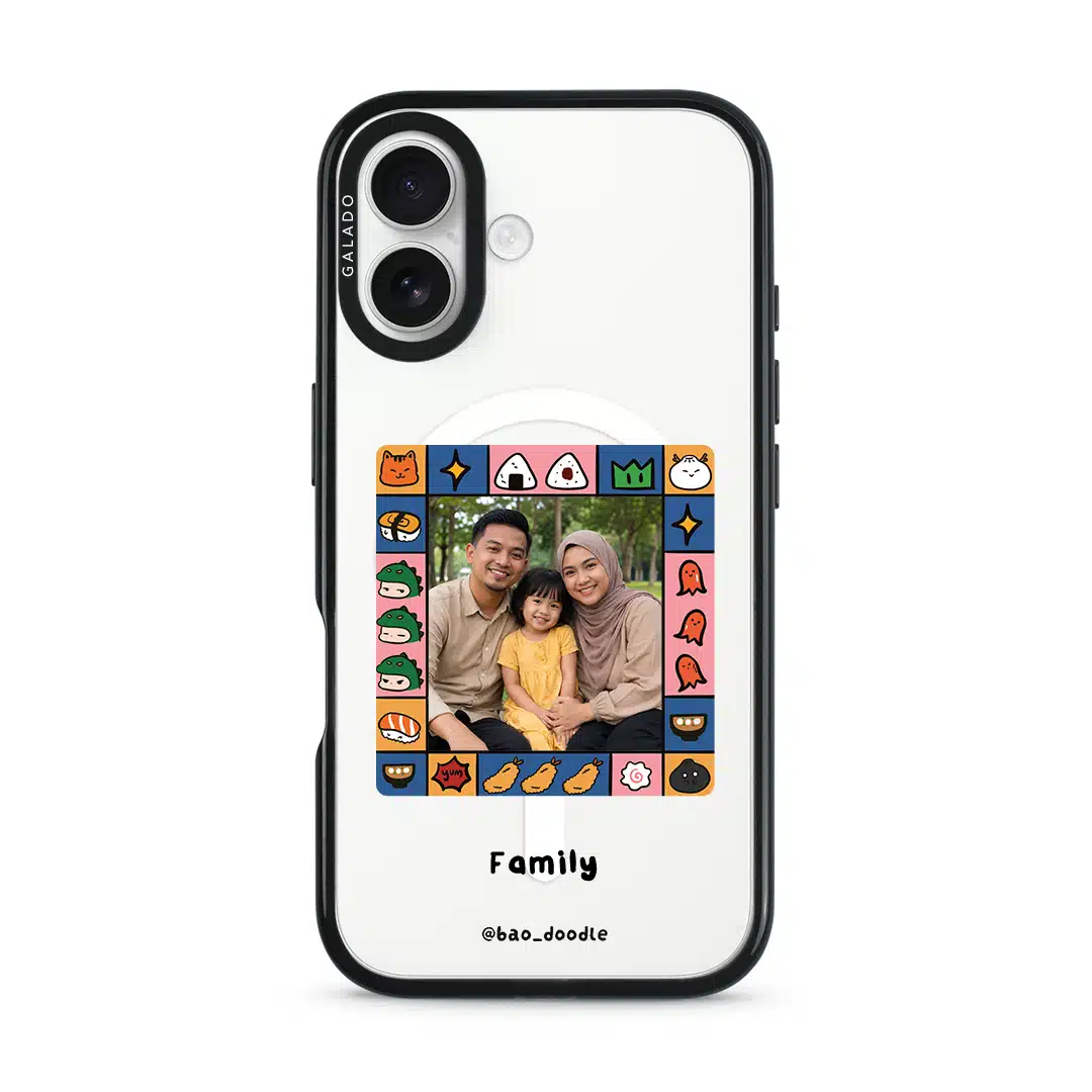 Bao Doodle Food Frame phone case (view 4)