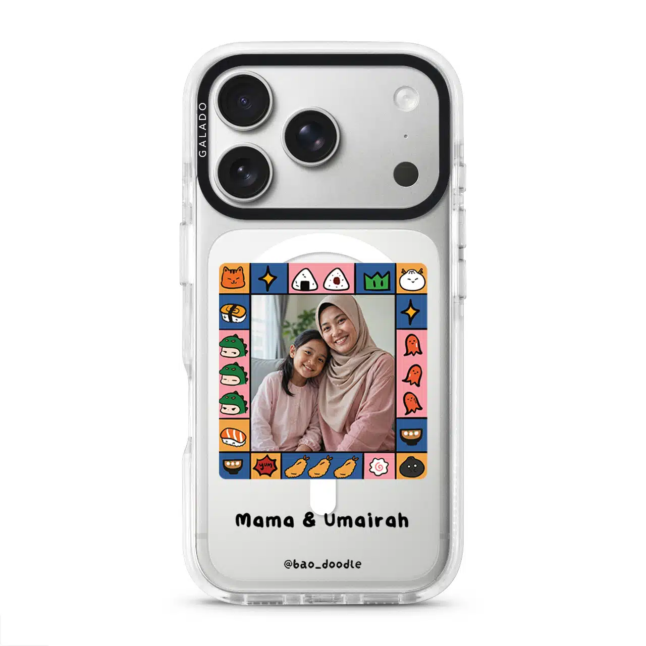 Bao Doodle Food Frame phone case (view 7)