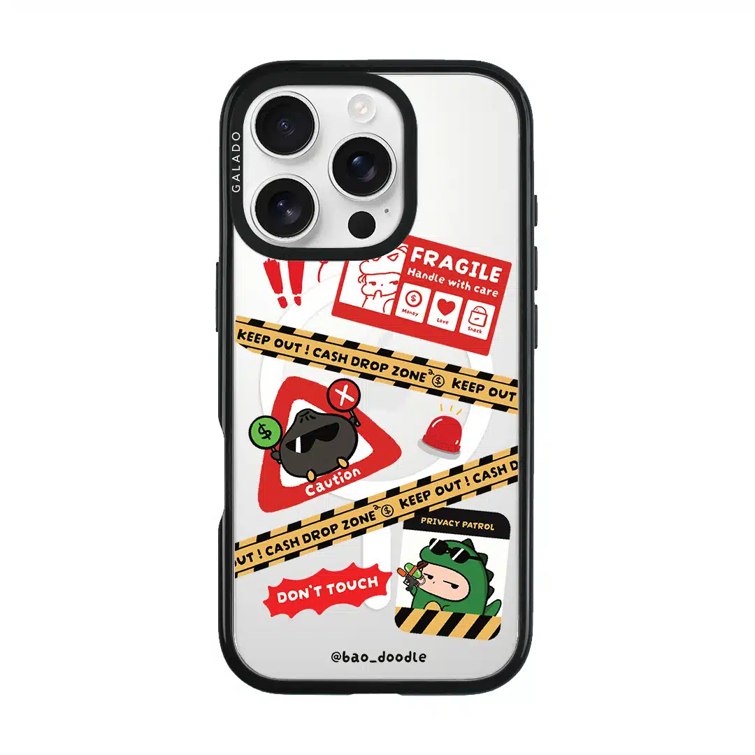 Bao Doodle Handle With Care phone case (view 3)
