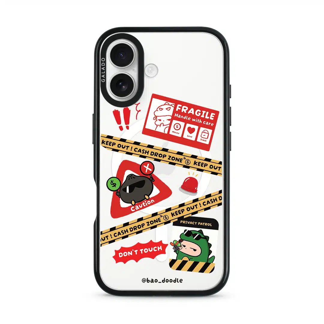 Bao Doodle Handle With Care phone case (view 4)