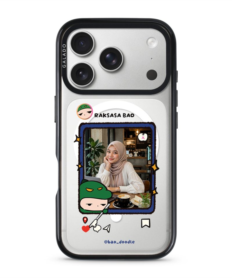 Bao Doodle Social Media Frame phone case (view 1)