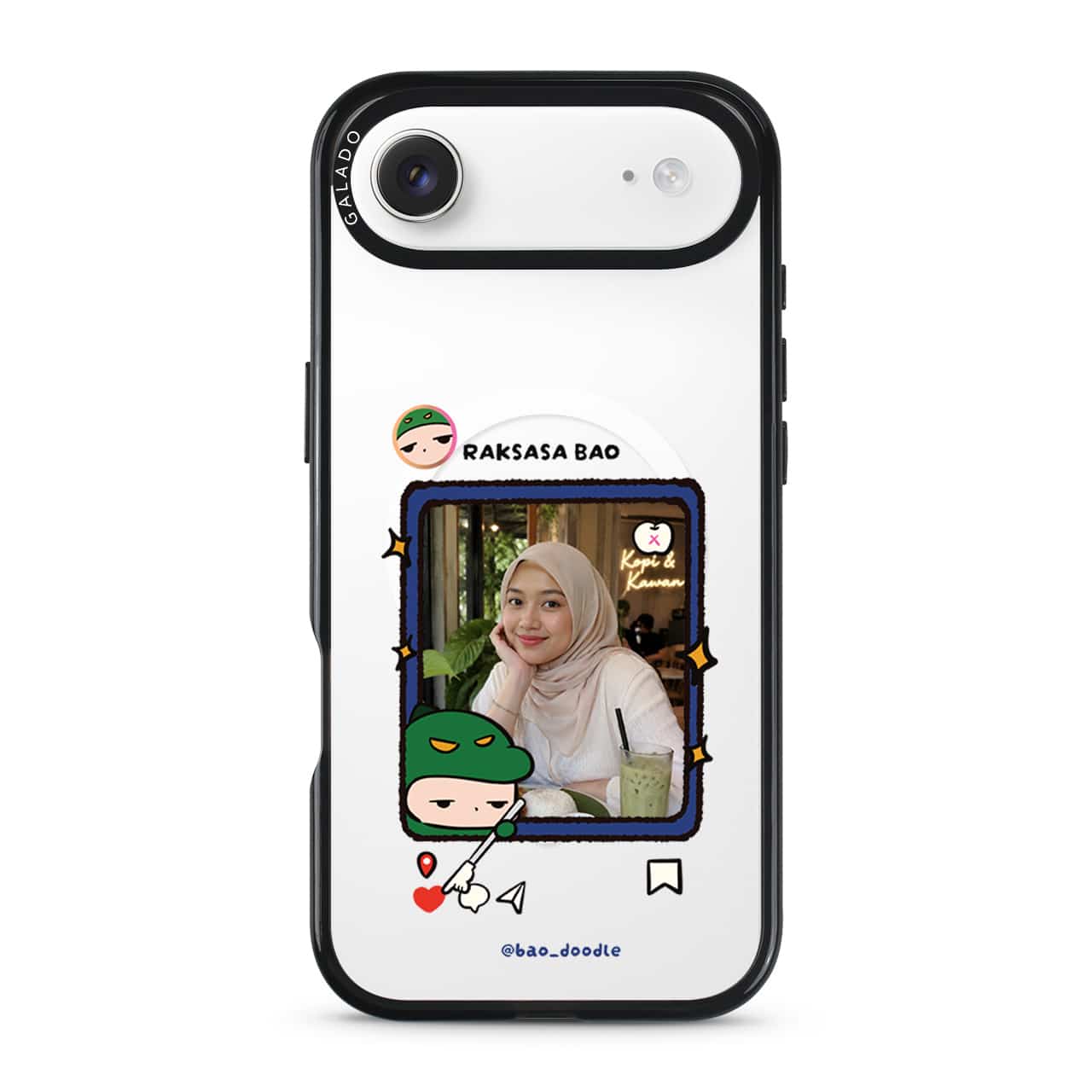 Bao Doodle Social Media Frame phone case (view 2)