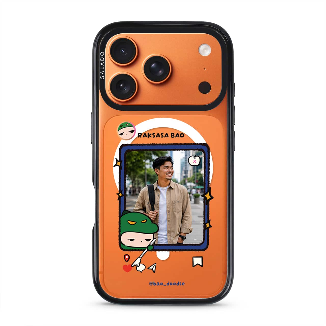 Bao Doodle Social Media Frame phone case, second view