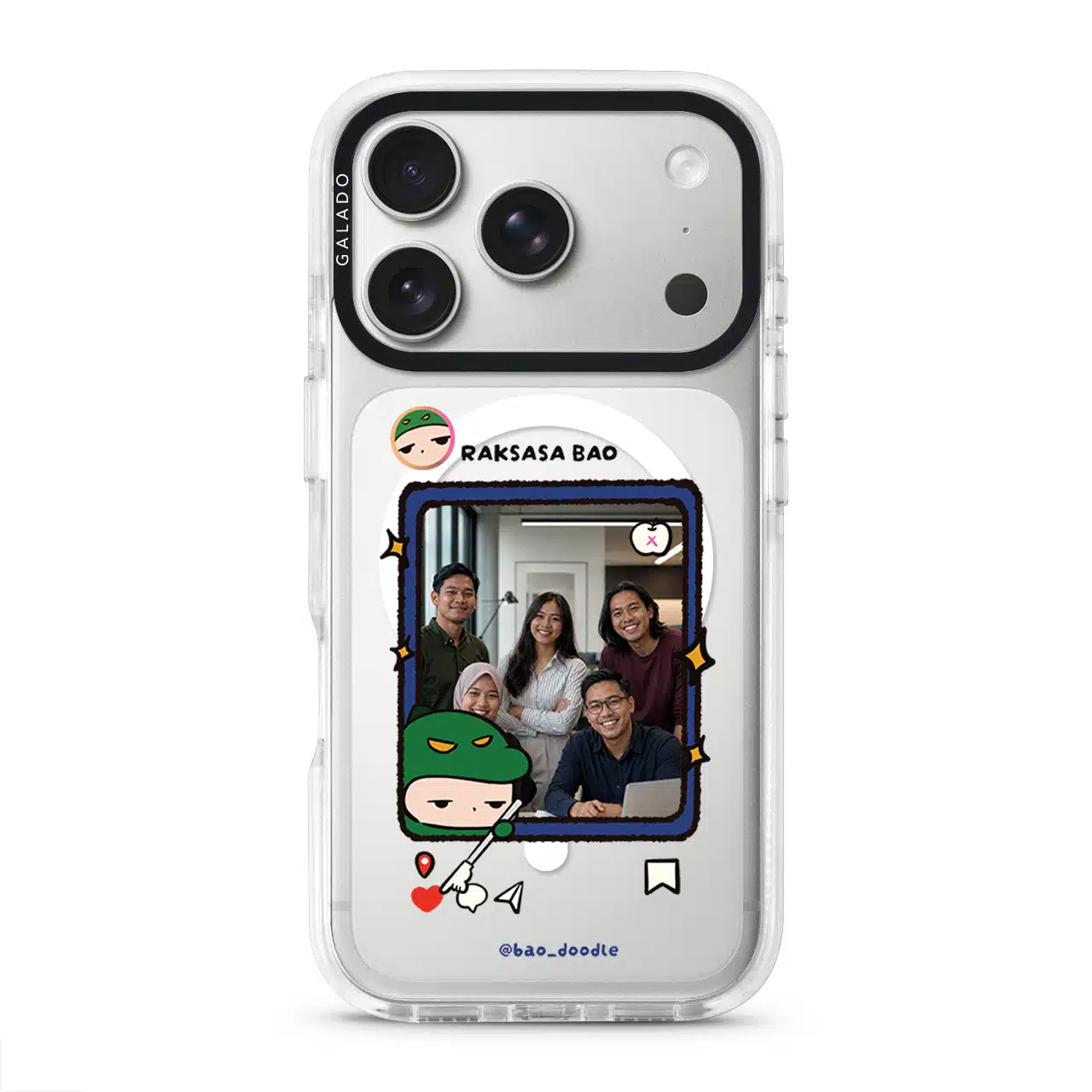 Bao Doodle Social Media Frame phone case (view 7)