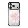 Blush Peony phone case in black on iPhone 17 Pro
