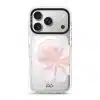 Blush Peony clear phone case on iPhone 17 Pro