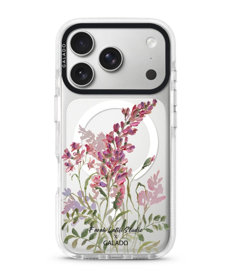 Pink Palette clear phone case on iPhone 17 Pro