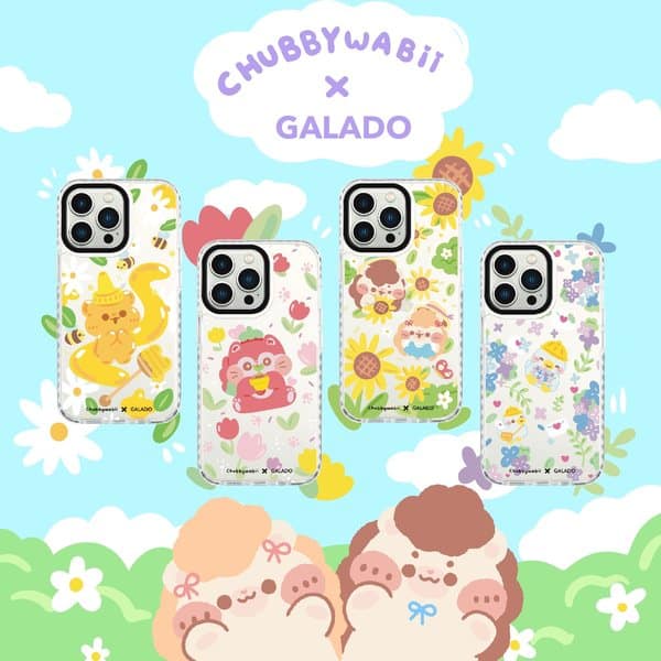 Chubbywabii x GALADO phone case collection