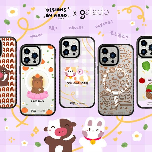 Designs By Virgo x GALADO phone case collection