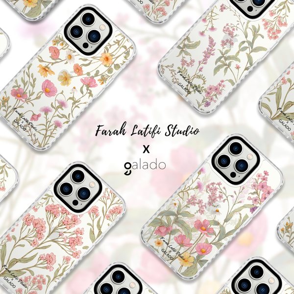 Farah Latifi Studio x GALADO phone case collection