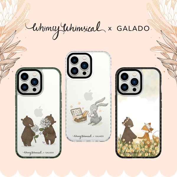 Whimsy Whimsical x GALADO phone case collection