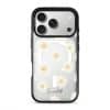 Daisy Daydream phone case, white daisies on a clear case with a personalised script name
