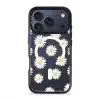 Daisy Daydream phone case, white daisies on a clear case with a personalised script name