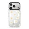 Daisy Daydream phone case, white daisies on a clear case with a personalised script name