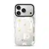 Daisy Daydream phone case, white daisies on a clear case with a personalised script name