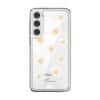 Daisy Daydream phone case, white daisies on a clear case with a personalised script name