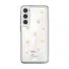 Daisy Daydream phone case, white daisies on a clear case with a personalised script name