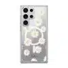 Daisy Daydream phone case, white daisies on a clear case with a personalised script name