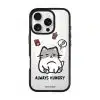 Always Hungry phone case by Millifloof, a tabby cat surrounded by fries and snacks