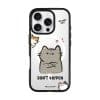 Don't Kaypoh phone case by Millifloof, an annoyed cat with a nosy cat peeking in