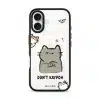 Don't Kaypoh phone case by Millifloof, an annoyed cat with a nosy cat peeking in