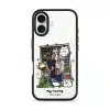 Garden Meows custom photo phone case by Millifloof, a framed picture surrounded by cats and toadstools