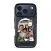 Garden Meows custom photo phone case by Millifloof, a framed picture surrounded by cats and toadstools