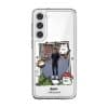 Garden Meows custom photo phone case by Millifloof, a framed picture surrounded by cats and toadstools