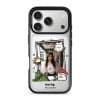 Garden Meows custom photo phone case by Millifloof, a framed picture surrounded by cats and toadstools
