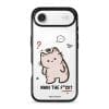 Nani The F*ck phone case by Millifloof, a cream cat with a plaster doing a double take