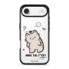Nani The F*ck phone case by Millifloof, a cream cat with a plaster doing a double take
