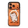 Nani The F*ck phone case by Millifloof, a cream cat with a plaster doing a double take
