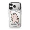 Nani The F*ck phone case by Millifloof, a cream cat with a plaster doing a double take