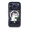 Not Paid Enough phone case by Millifloof, a tabby cat holding a banknote as coins float away
