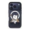 Tired Adult Club phone case by Millifloof, a white cat lying across a croissant