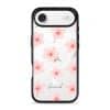 Sakura Whisper phone case, pink cherry blossoms on a clear case with a personalised script name