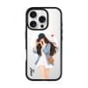 City Snapshot phone case, an illustrated woman in a denim jacket holding a camera