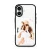Sun-Kissed Weekend phone case, an illustrated woman in a white dress and sun hat