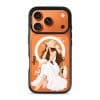 Sun-Kissed Weekend phone case, an illustrated woman in a white dress and sun hat