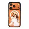 Sun-Kissed Weekend phone case, an illustrated woman in a white dress and sun hat