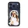 Sun-Kissed Weekend phone case, an illustrated woman in a white dress and sun hat