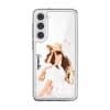 Sun-Kissed Weekend phone case, an illustrated woman in a white dress and sun hat