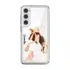 Sun-Kissed Weekend phone case, an illustrated woman in a white dress and sun hat