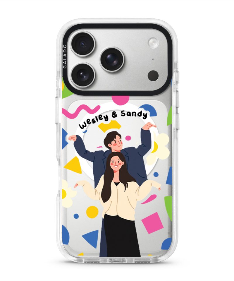 Pop Me - Custom Drawing clear phone case on iPhone 17 Pro