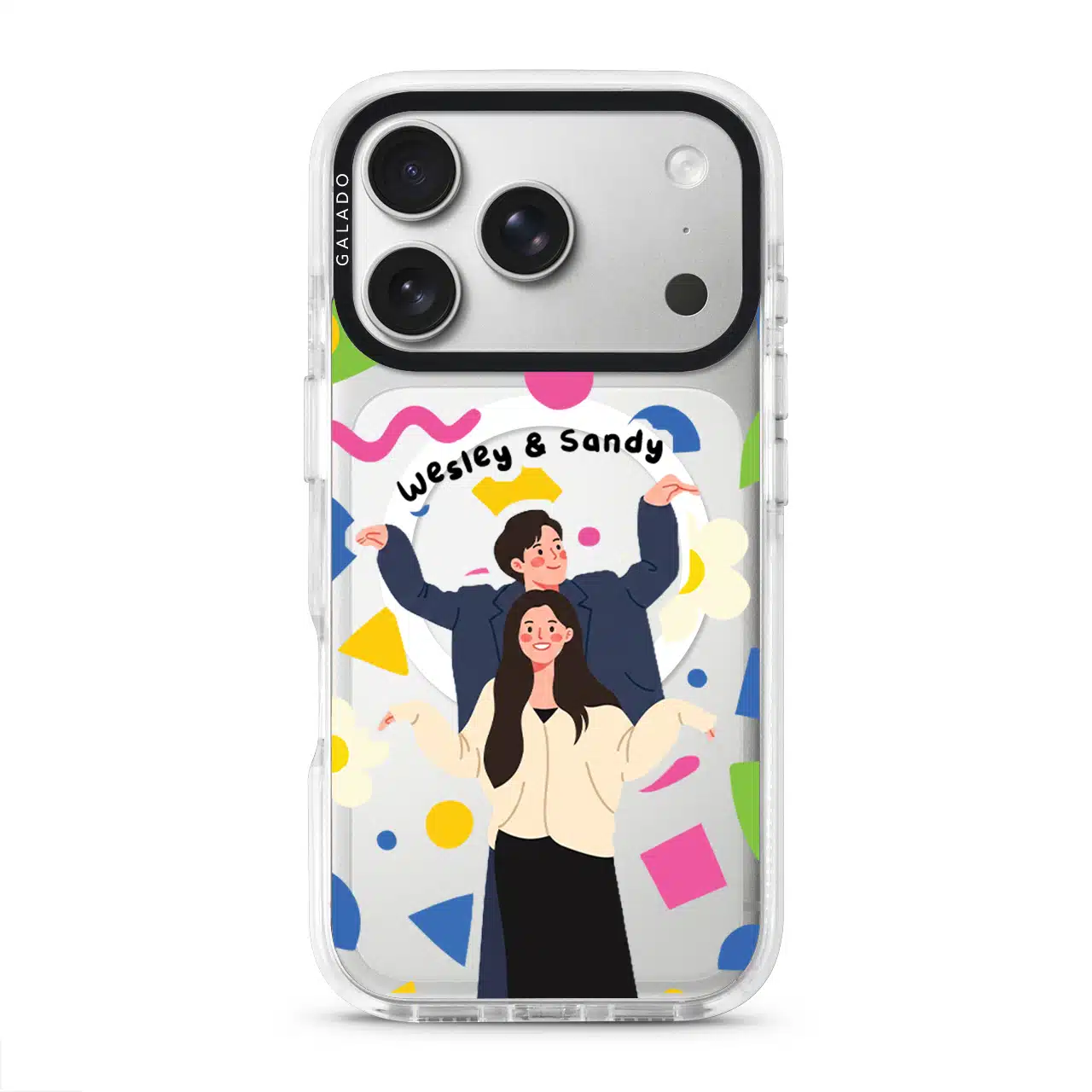Pop Me - Custom Drawing clear phone case on iPhone 17 Pro