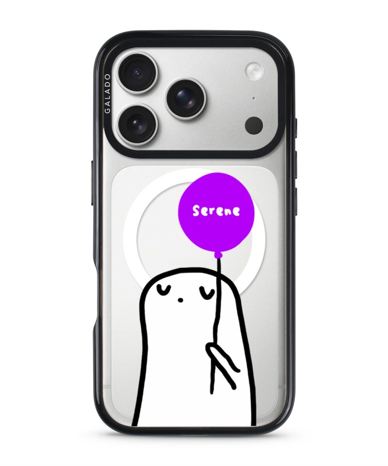 Balloon phone case in black on iPhone 17 Pro