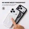 Anti-fingerprint matte surface of the GALADO Knoxx Guard iPhone case