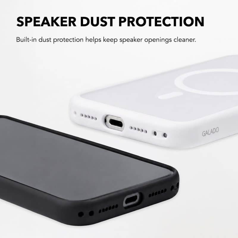 Built-in speaker dust protection on the GALADO Knoxx Guard case