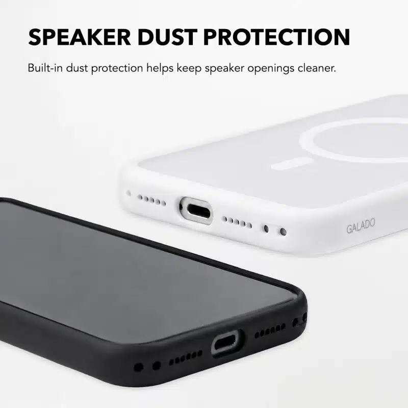 Built-in speaker dust protection on the GALADO Knoxx Guard case