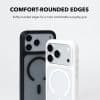 Comfort-rounded edges on the Black and White GALADO Knoxx Guard cases